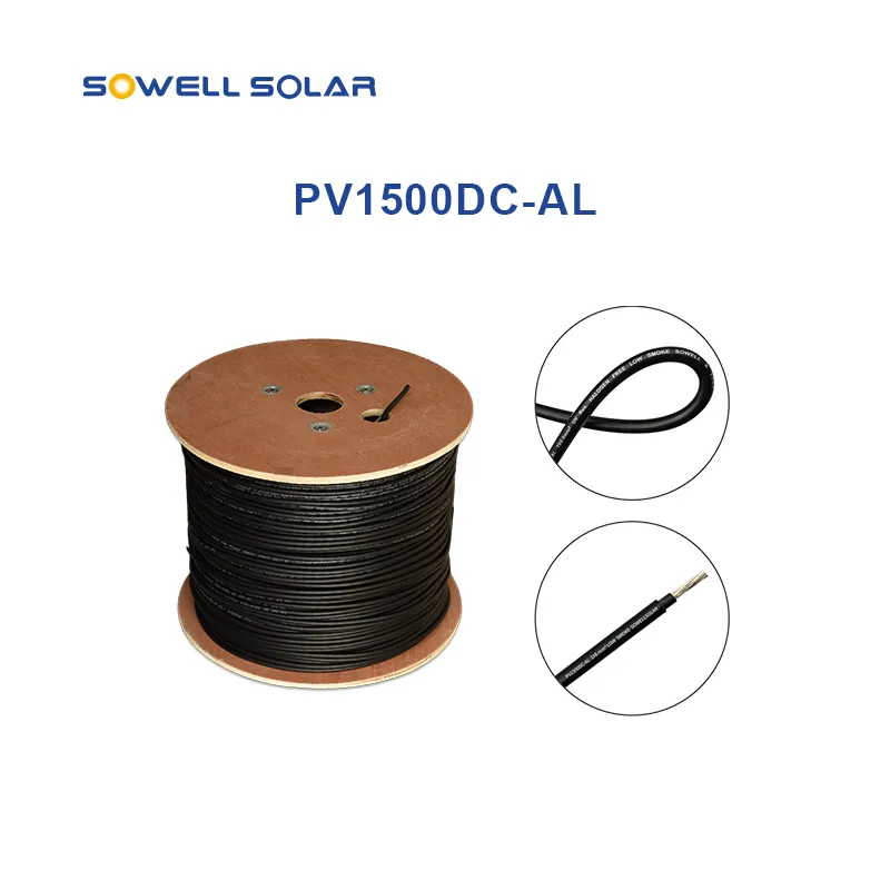 Aluminum Solar Cabel PV1500DC-AL ຮອງຮັບລະບົບແສງອາທິດ 1500V